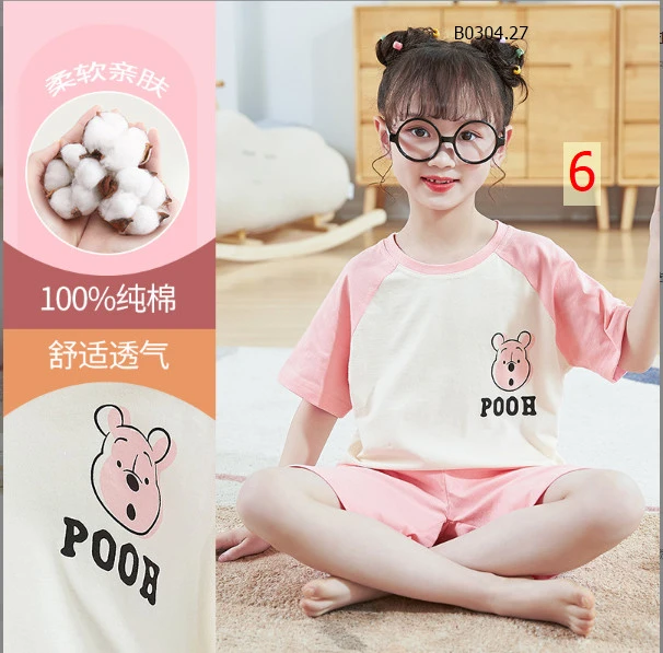 BỘ COTTON MẶC NHÀ BÉ GÁI-sỉ 120k/bộ 