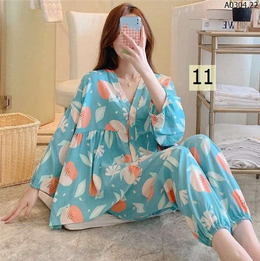 BỘ MẶC NHÀ DÀI TAY sỉ 160k/bộ 