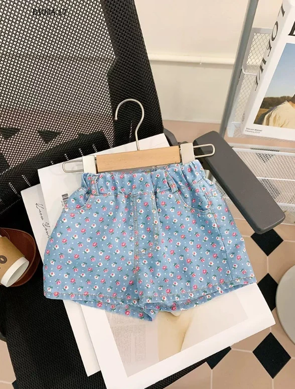 SET BỘ DENIM IN HOA BÉ GÁI SIU XINH- Sỉ 140k