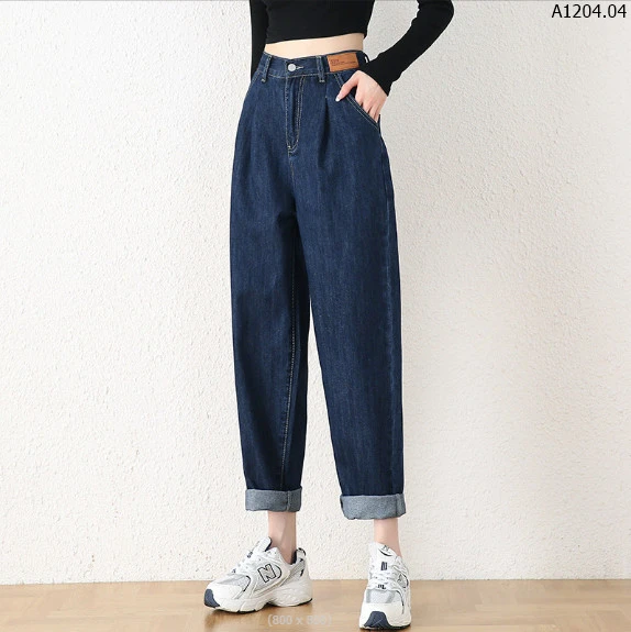 QUẦN BAGGY JEAN CẠP CHUN SAU sỉ 135k/chiếc