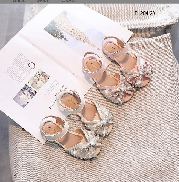 SANDAL NƠ ĐÁ BÉ GÁI  - Si sz 23-30: 129k          31-36: 135k