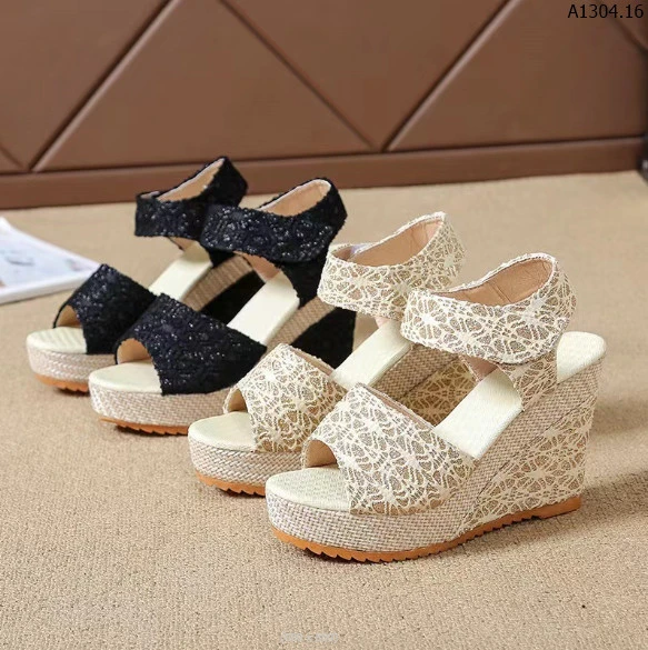 SANDAL ĐẾ XUỒNG PHỐI REN sỉ 103k/đôi 