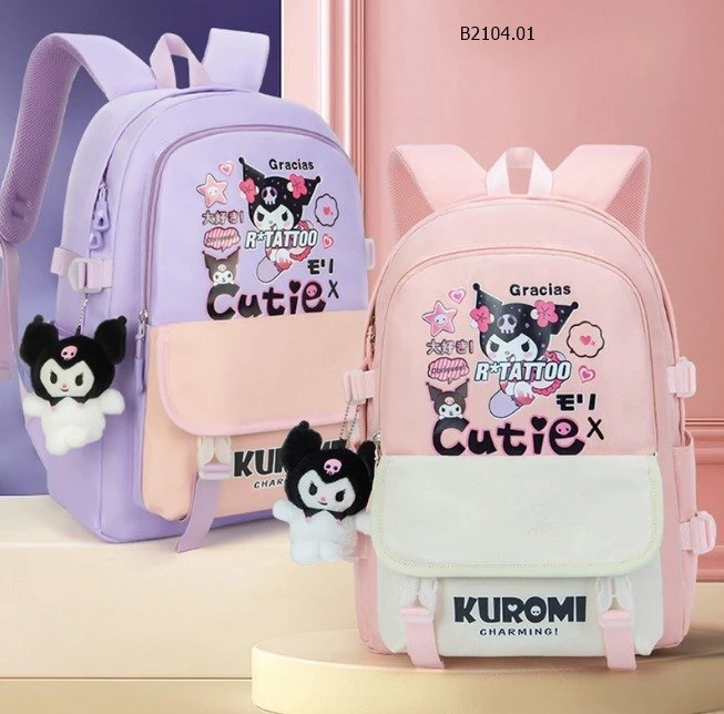 BALO ĐI HỌC KUROMI DỄ THƯƠNG- Sỉ size to: 182k , size nhỏ: 169k