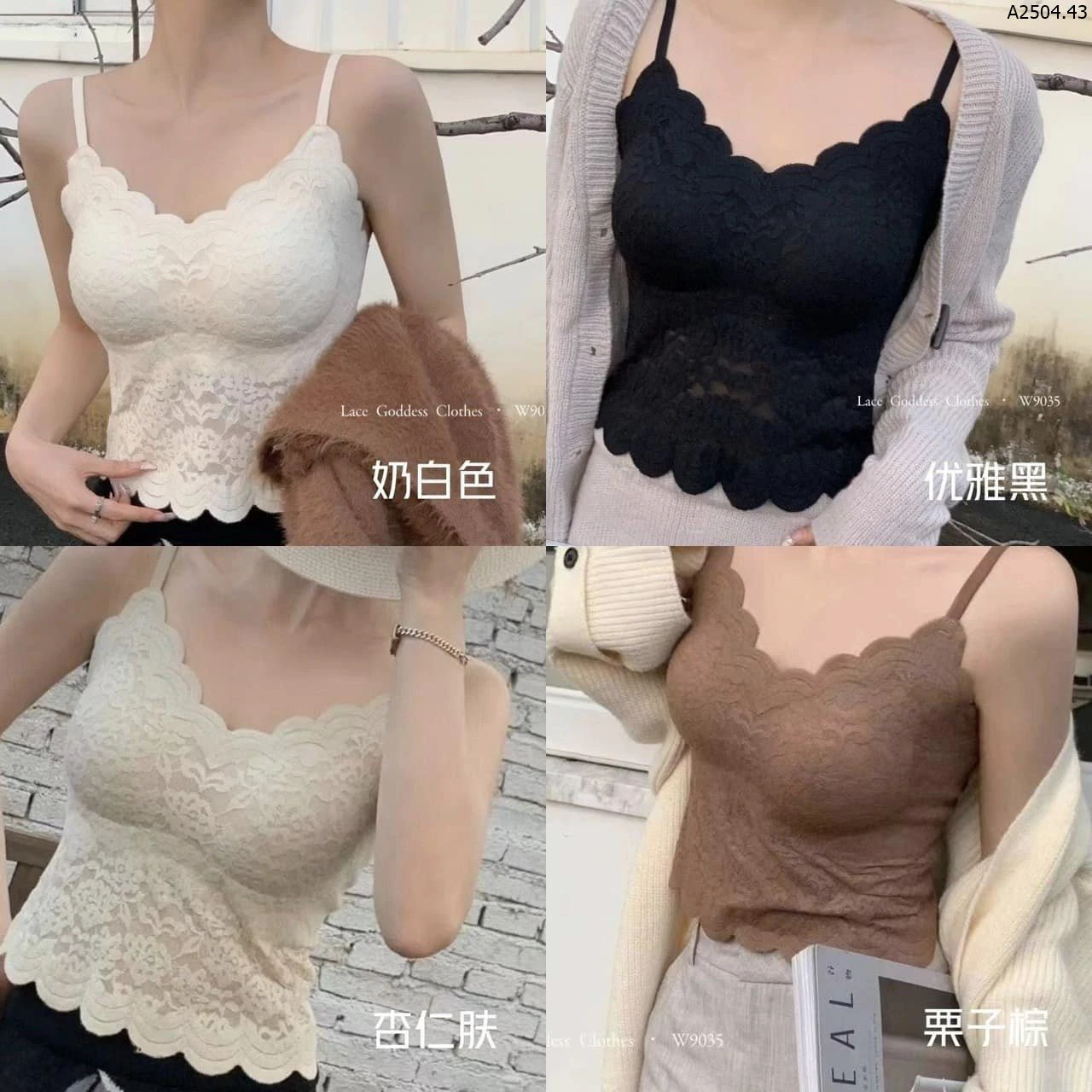 ÁO BRA REN CÓ ĐỆM NGỰC Sỉ 63k