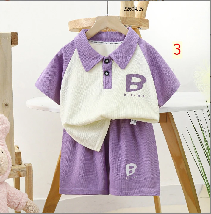 BỘ CỘC POLO CHO BÉ- Sỉ Sz 80-110: 89k/b Sz 120-140: 104k/b