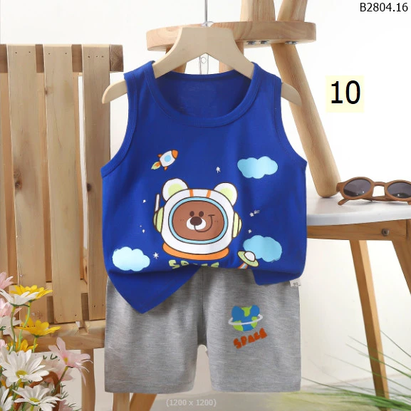 BỘ BA LỖ IN HÌNH CUTE CHO BÉ  size 73-100: si 52k/1 bộ size 110-130: sỉ 63k/1 bộ