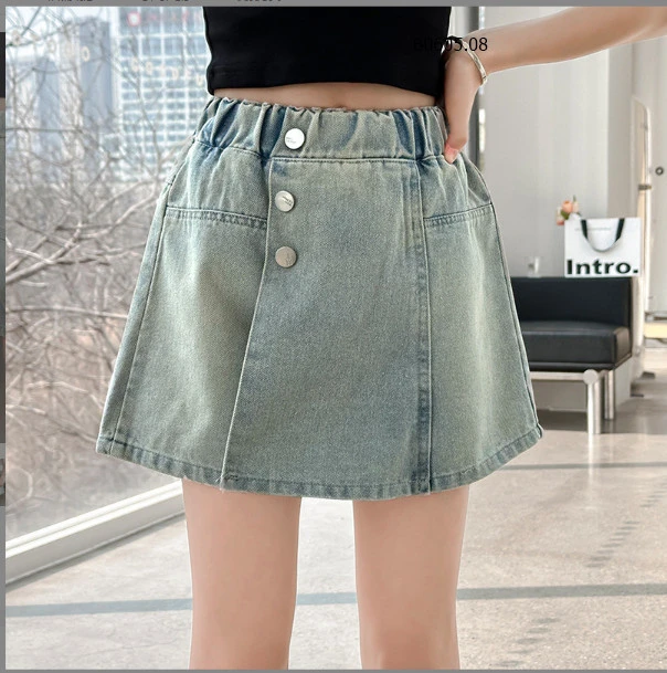 QUẦN SHORT JEAN GIẢ VÁY BÉ GÁI-sỉ 128k/chiếc