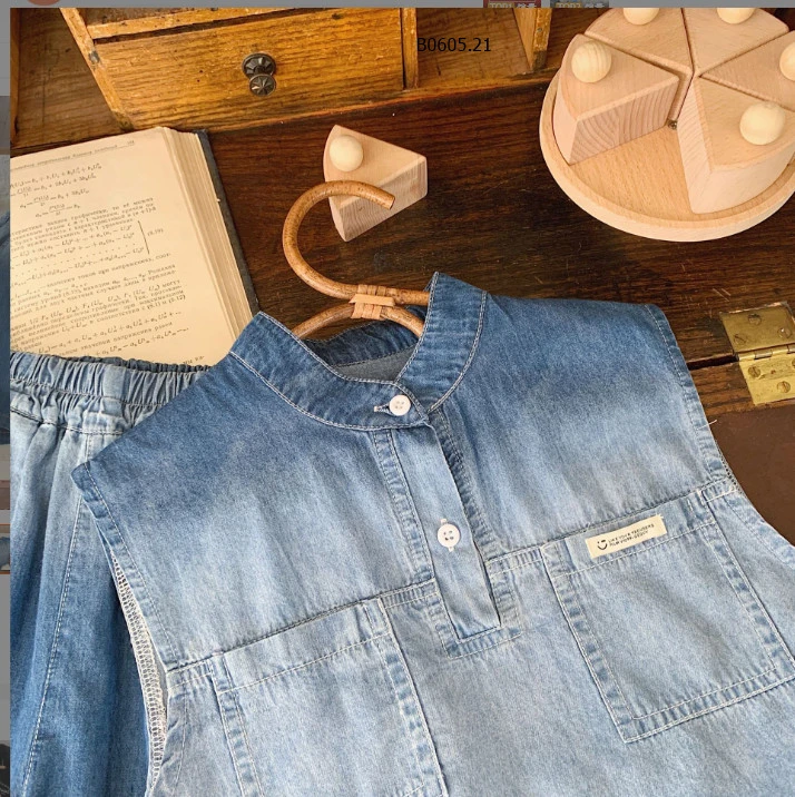 BỘ BA LỖ DENIM CHO BÉ TRAI -sỉ 195k/bộ 