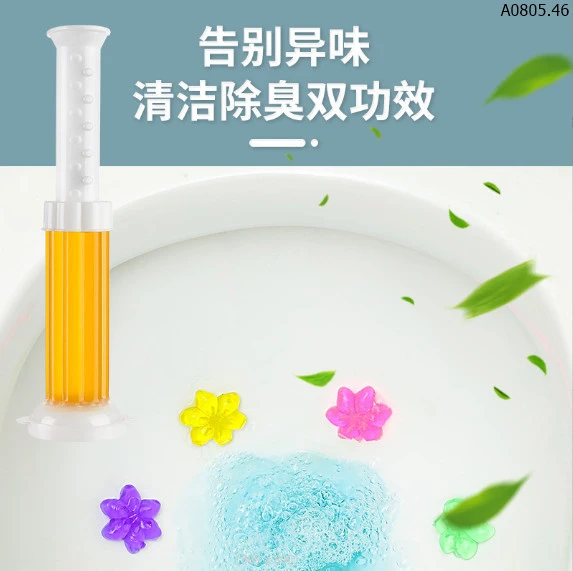 GEL KHỬ BỒN CẦU DIỆT KHUẨN HÌNH BÔNG HOA sỉ 58k/set 6c mix mùi