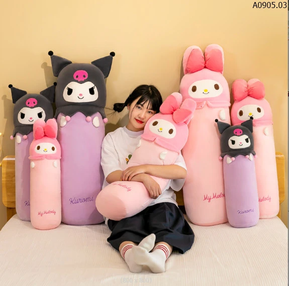 GỐI ÔM KUROMI VÀ MELODY CUTE sỉ  Sz 60CM : 100k/chiếc            Sz 80CM : 140k/chiếc           Sz 100CM : 195k/chiếc