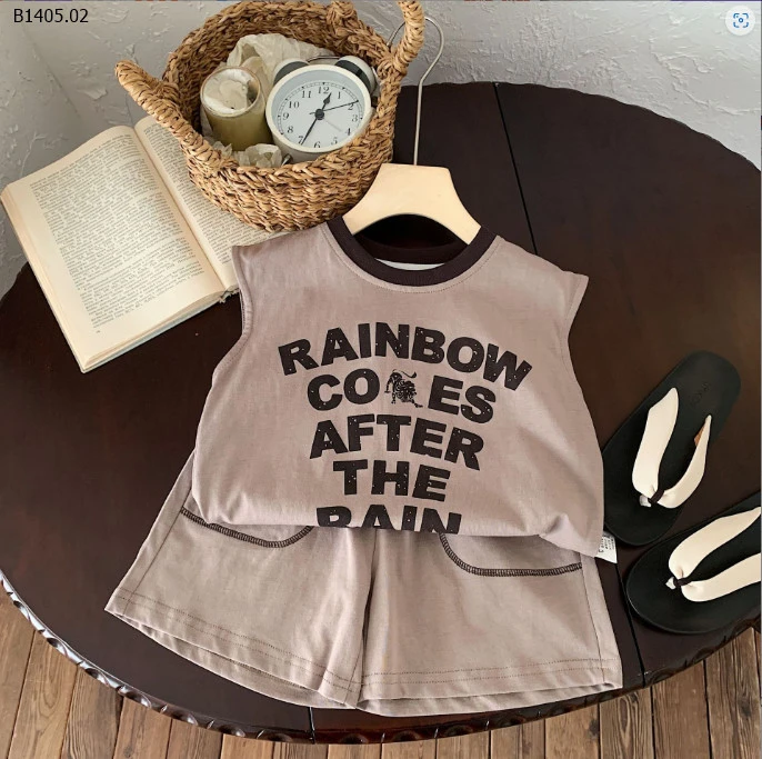 Set tanktop Rainbow tone nâu cho bé - sỉ 130k