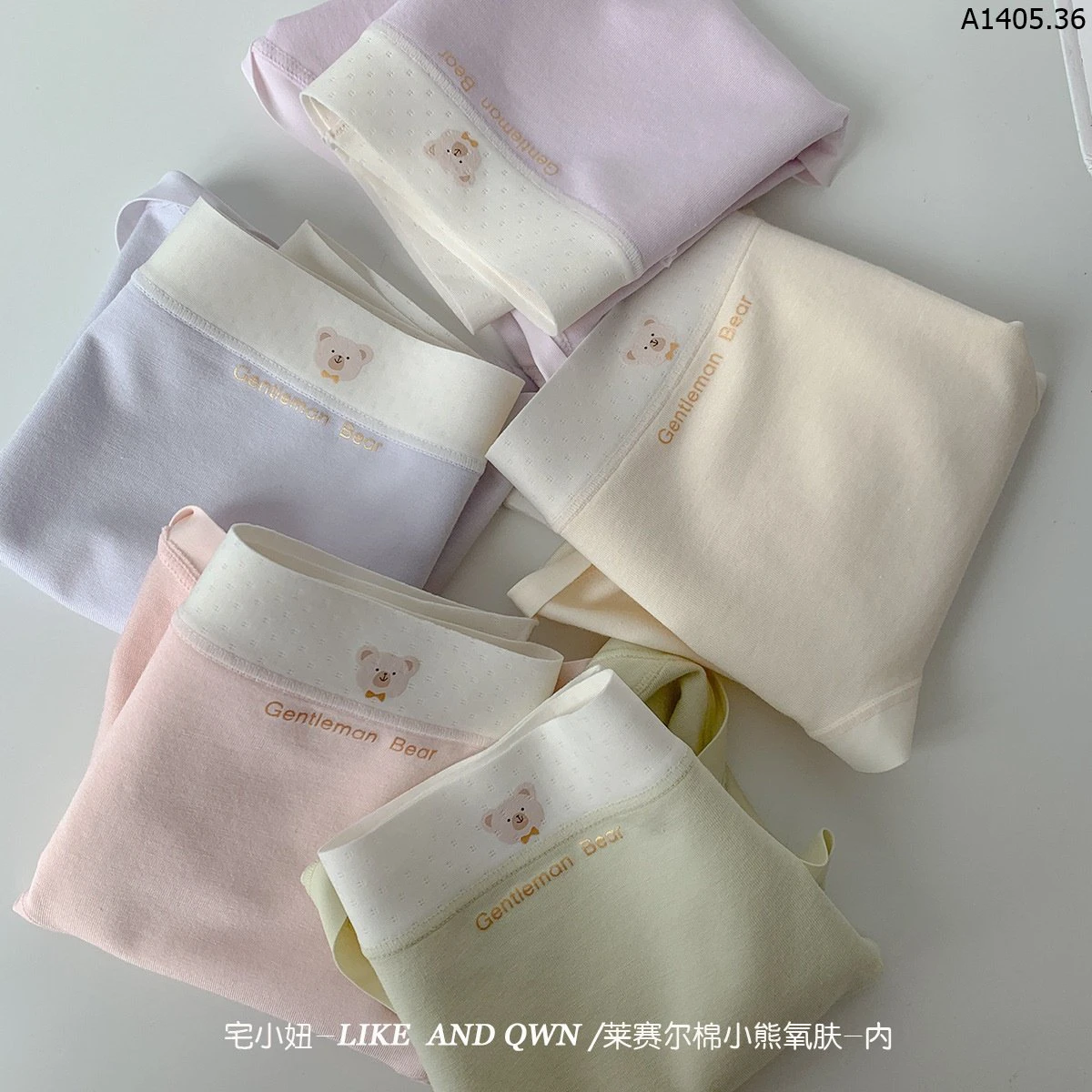 Set 4 quần lót cotton gấu sỉ 136k/set 4c