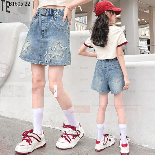 SHORT JEAN GIẢ VÁY BG SZ ĐẠI - sỉ 150k