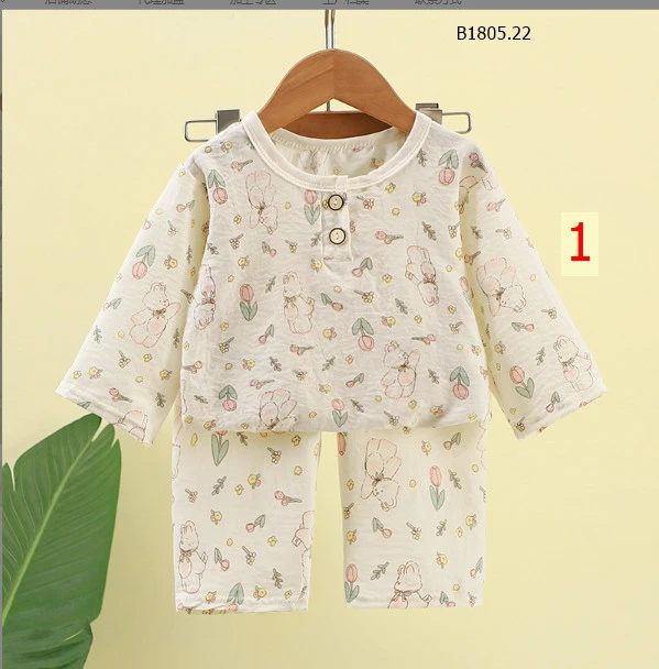 BỘ MẶC NHÀ CHO BÉ-sỉ  Sz 80-120 : 65k/bộ            Sz 130-160 : 78k/bộ