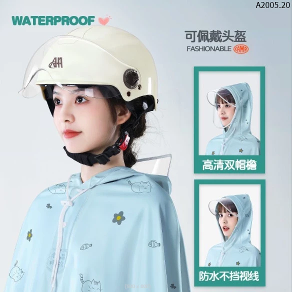 ÁO MƯA WATERPROOF TRÙM MẪU MỚI sỉ 118k/chiếc