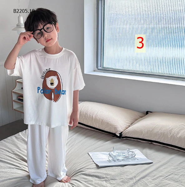 BỘ THUN MẶC NHÀ CHO BÉ HÃNG AMBBKIDS - sỉ 175k