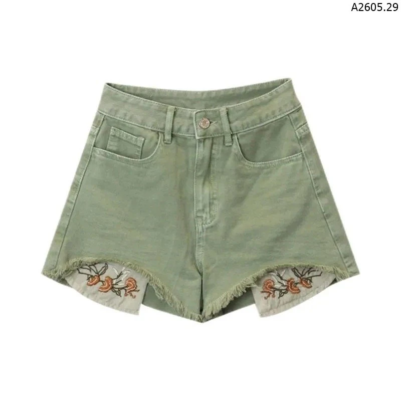 QUẦN SHORT DENIM NỮ TÚI THÊU sỉ 142k/chiếc