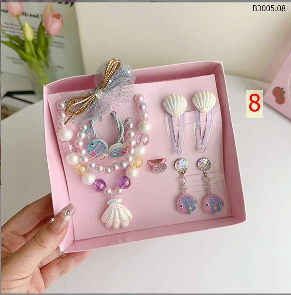 Set phụ kiện  9 chie tiết bé gái-sỉ 60k/set