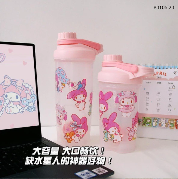 BÌNH UỐNG NƯỚC KÈM STICKER CUTE CHO BÉ-sỉ 40k/bình 500ml           45k/bình 700ml