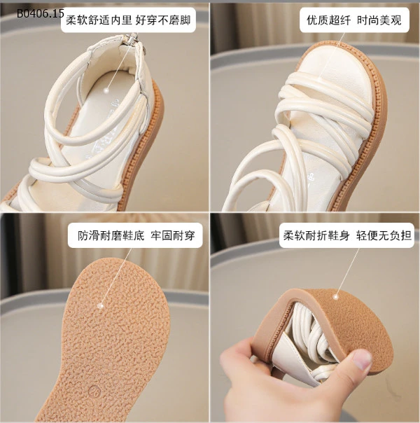 SANDAL QUAI CHÉO BÉ GÁI - Sỉ 21-25: 124k      26-30: 132k      31-36: 140k