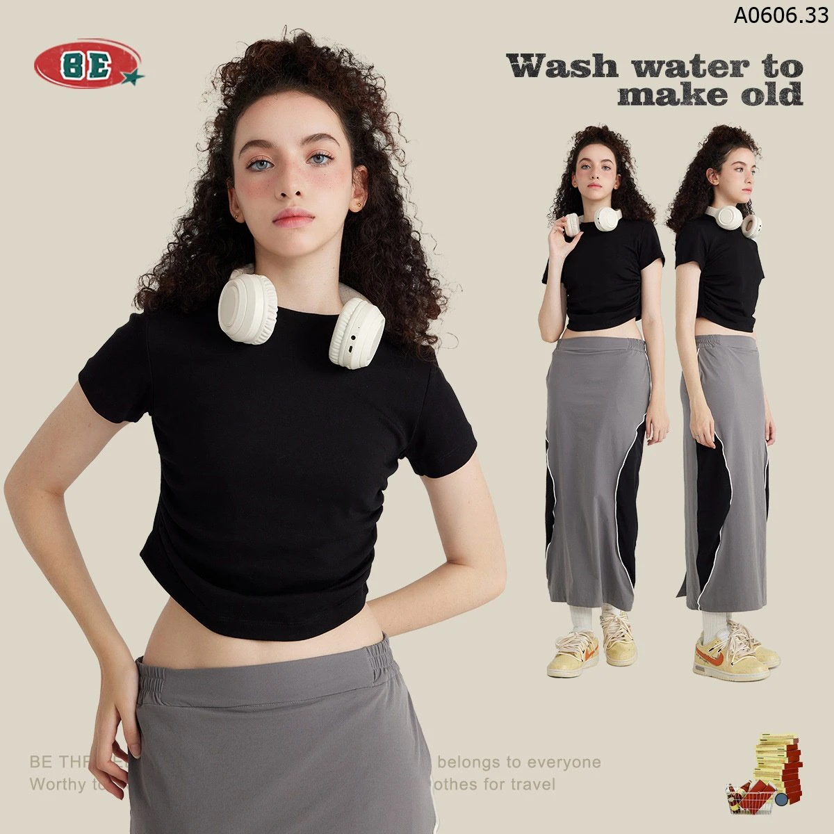 ÁO CỘC CROPTOP NHÚN EO CHO NỮ sỉ 140k/chiếc