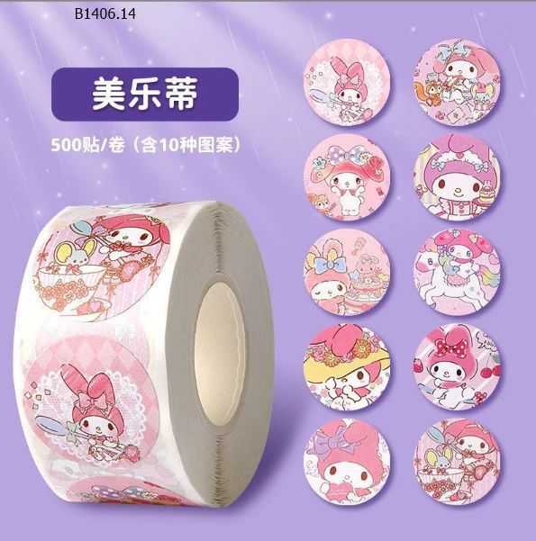 SET 6 CUỘN STICKER DÁN KUROMI-sỉ 59k/set 6 cuộn mix mẫu