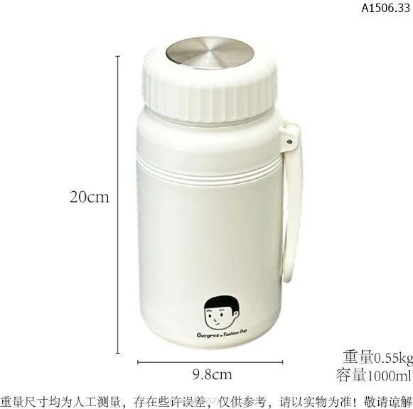 BÌNH GIỮ NHIỆT 1000ML KÈM STK sỉ 122k