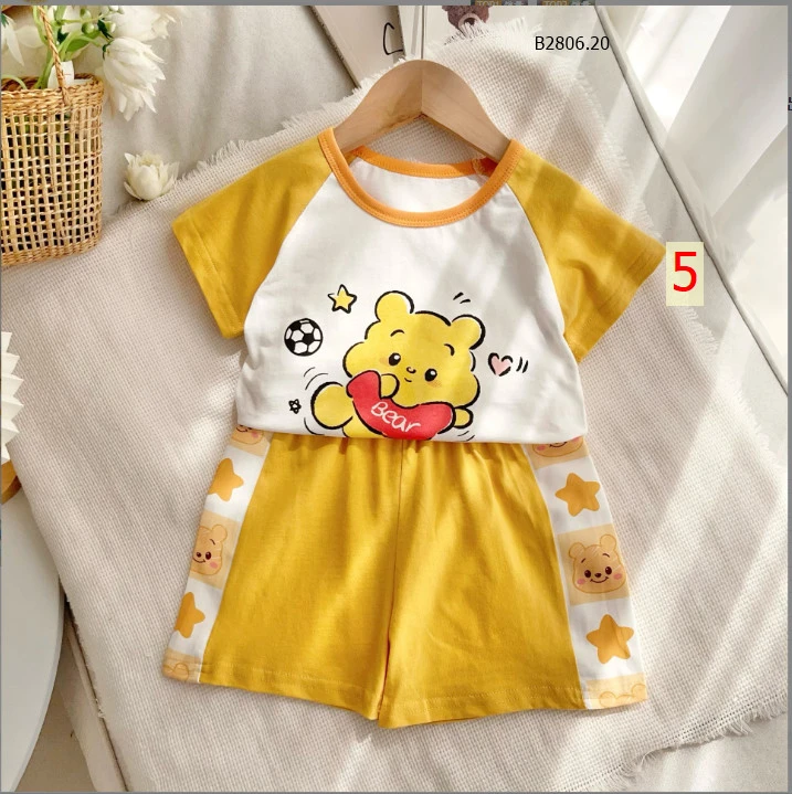 BỘ CỘC TAY HOẠT HÌNH CUTE CHO BÉ-sỉ 98k/bộ