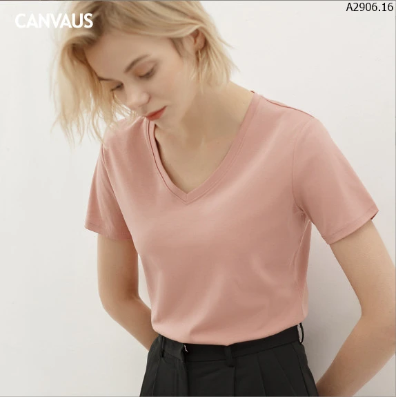 Phông nữ CANVAUS cổ tim sỉ 185k/chiếc