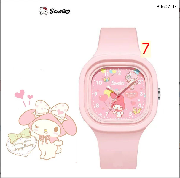 ĐỒNG HỒ HOẠT HÌNH SANRIO CHO BÉ -sỉ 52k