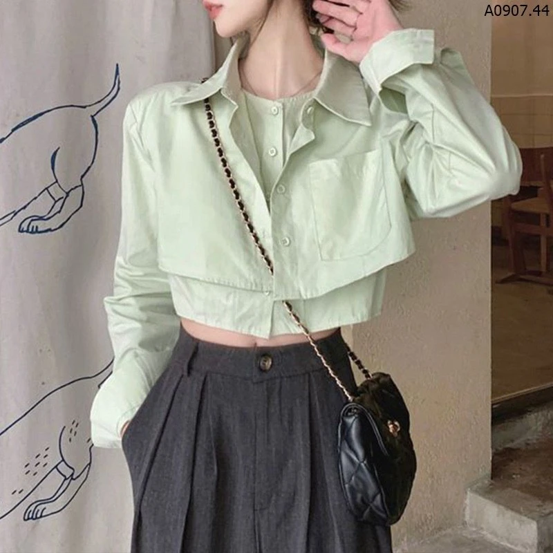 SƠ MI CROPTOP NỮ sỉ 128k  