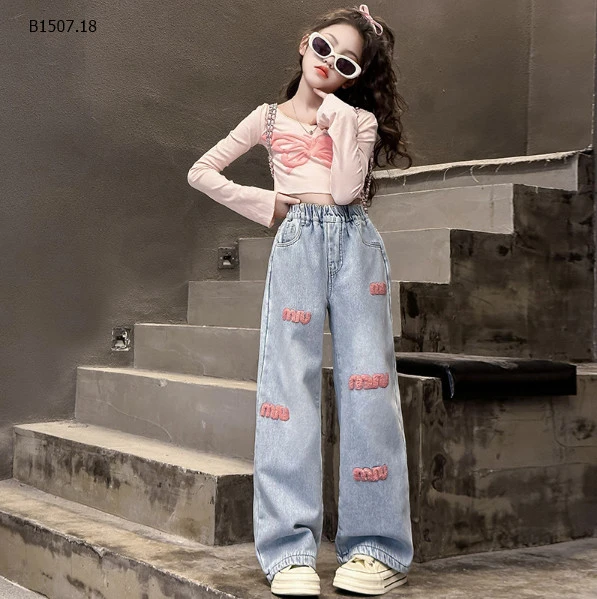 QUẦN JEANS SUÔNG BÉ GÁI-sỉ 157k/chiếc 