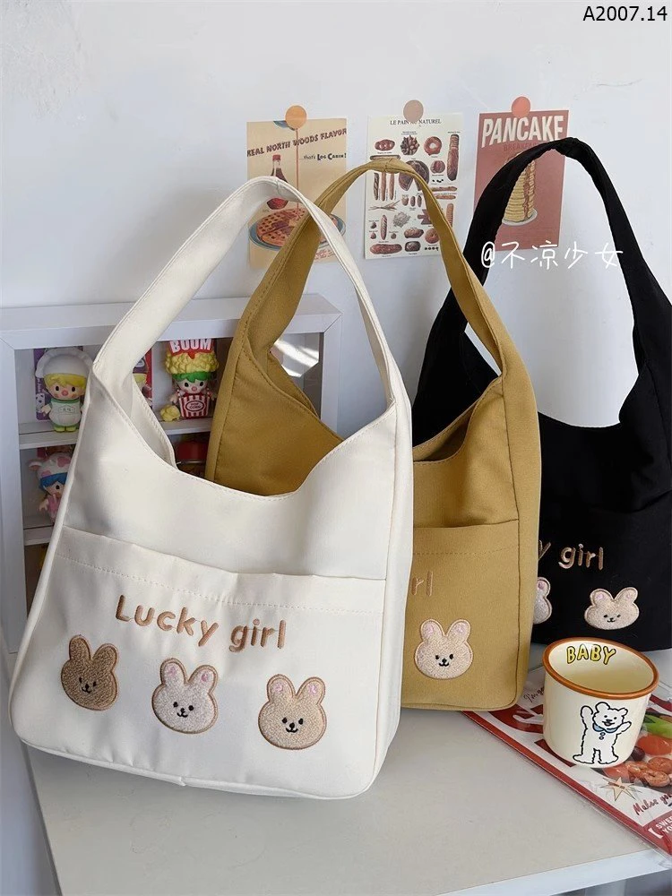 TÚI TOTE VẢI CUTE NỮ sỉ 75k/chiếc