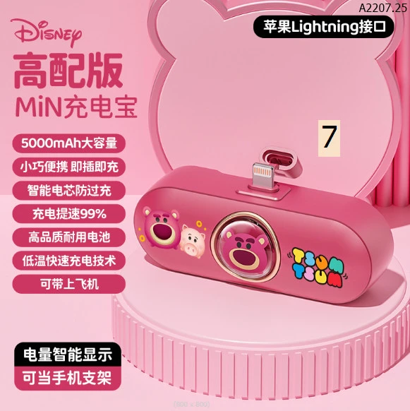 SẠC DỰ PHÒNG MINI KHÔNG DÂY- HÀNG CHÍNH HÃNG NHÀ DISNEY sỉ 125k/chiếc