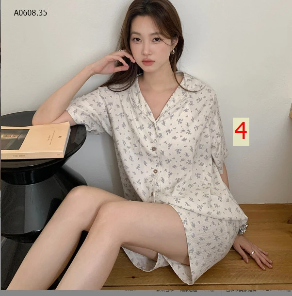 BỘ PIJAMA CỘC TAY CHO NỮ sỉ 168k/bộ 