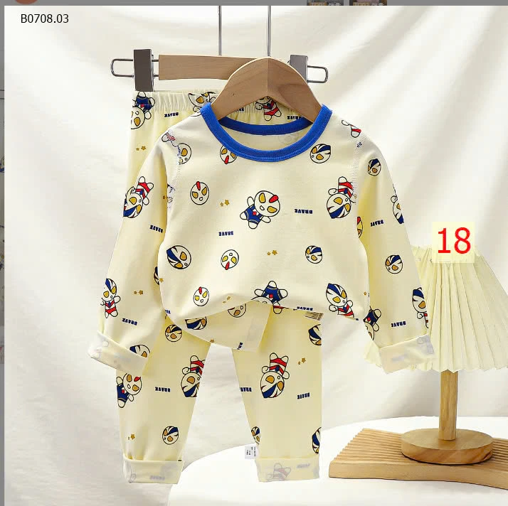 bst BỘ COTTON DÀI TAY CHO BÉ -sỉ 103k/bộ 