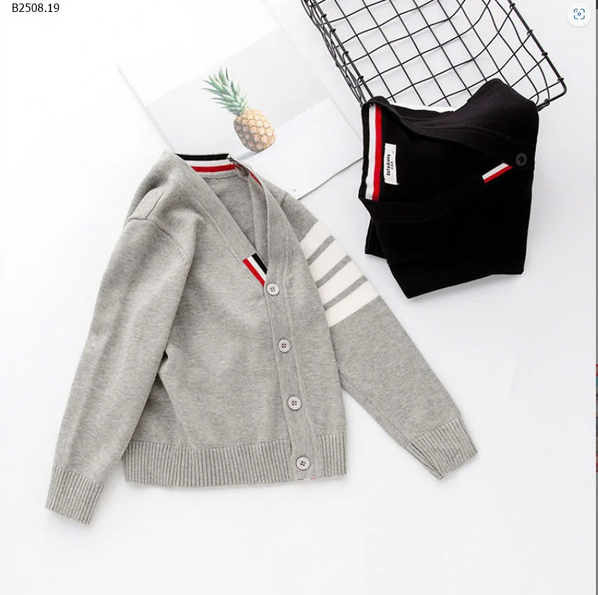 ÁO CARDIGAN THOM BROWNE TAY KẺ -sỉ 134k/chiếc 