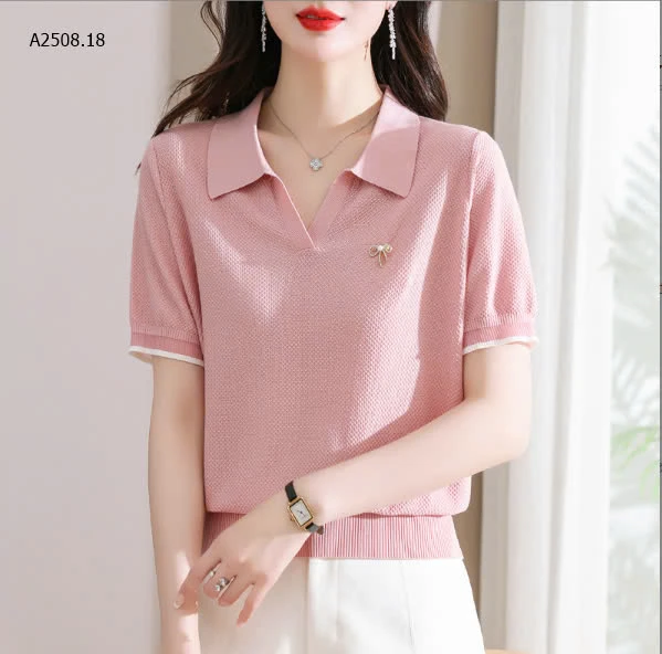 ÁO POLO LEN CỘC NỮ sỉ 128k/chiếc 