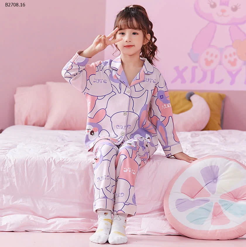 BỘ PIJAMA THU ĐÔNG BÉ GÁI-sỉ 138k/bộ 