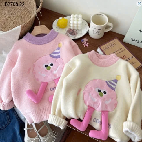 ÁO LEN CUTE BÉ GÁI-sỉ 175k/chiếc 