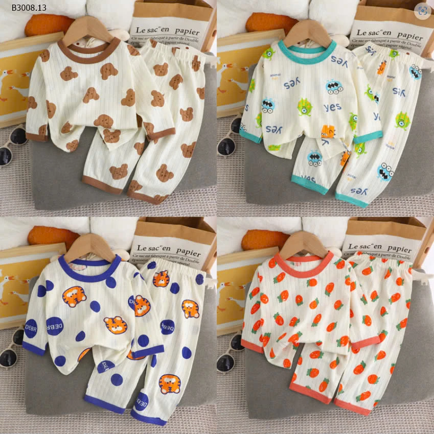 BỘ COTTON GIẤY XUẤT HÀN-sỉ 77k/bộ 