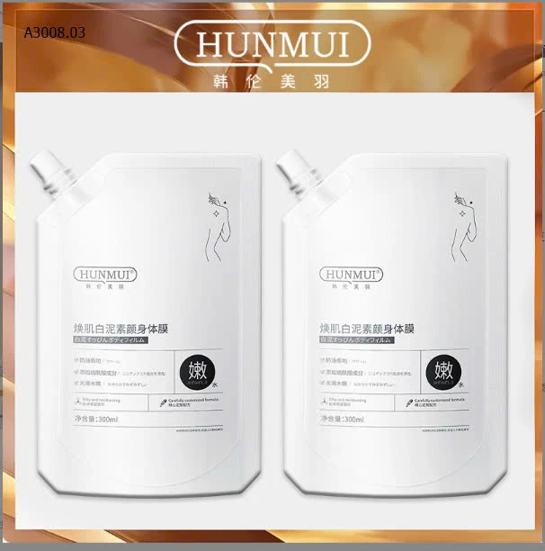 Kem Ủ Tắm Trắng HUNMUI Body 300mlsỉ 65k/set 2 gói 