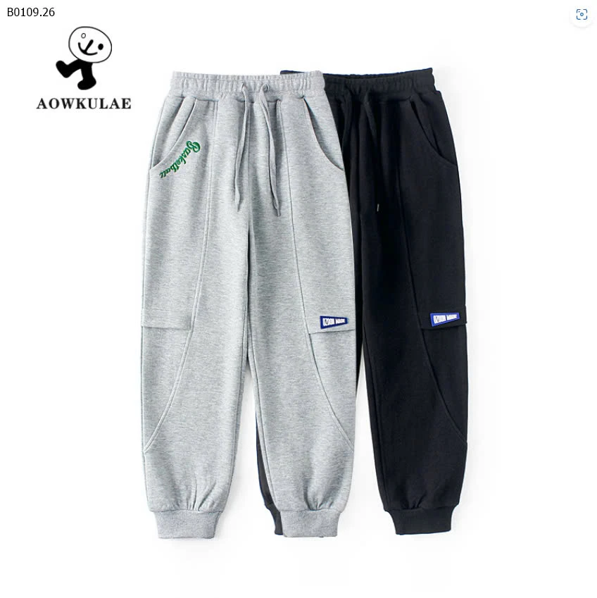 QUẦN JOGGER BÉ TRAI SIZE ĐẠI HÃNG AKL-sỉ 145k/chiếc 