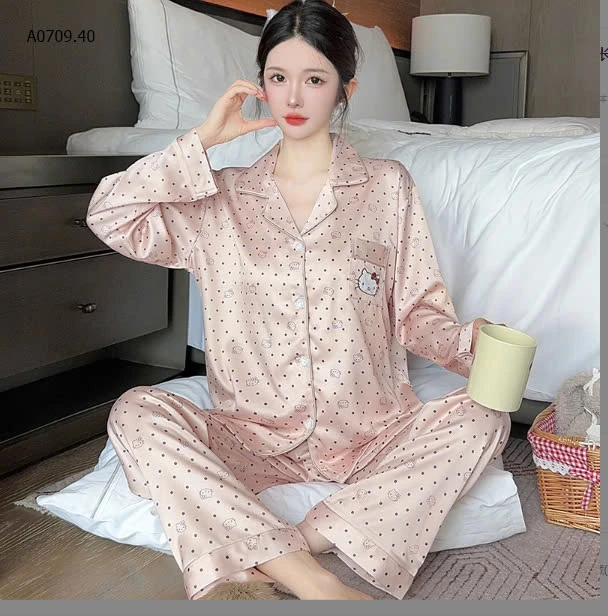 PIJAMA HELLO KITTY CHẤM BI sỉ 129k