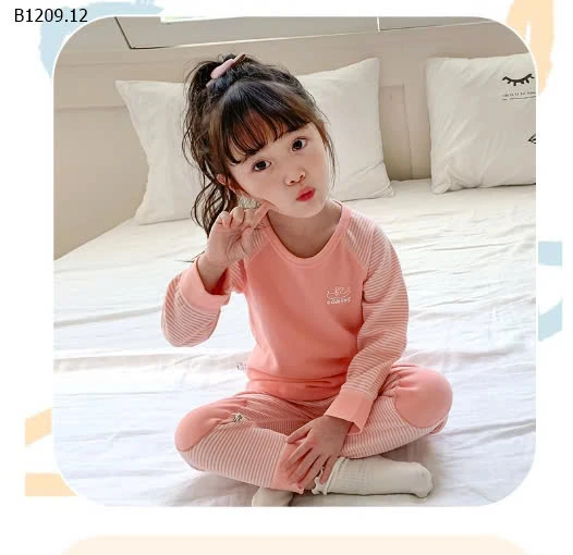 BỘ MẶC NHÀ DÀI TAY CHO BÉ-sỉ Sz 80-120 : 75k/ 1 bộ          Sz 130-170 : 90k/ 1 bộ