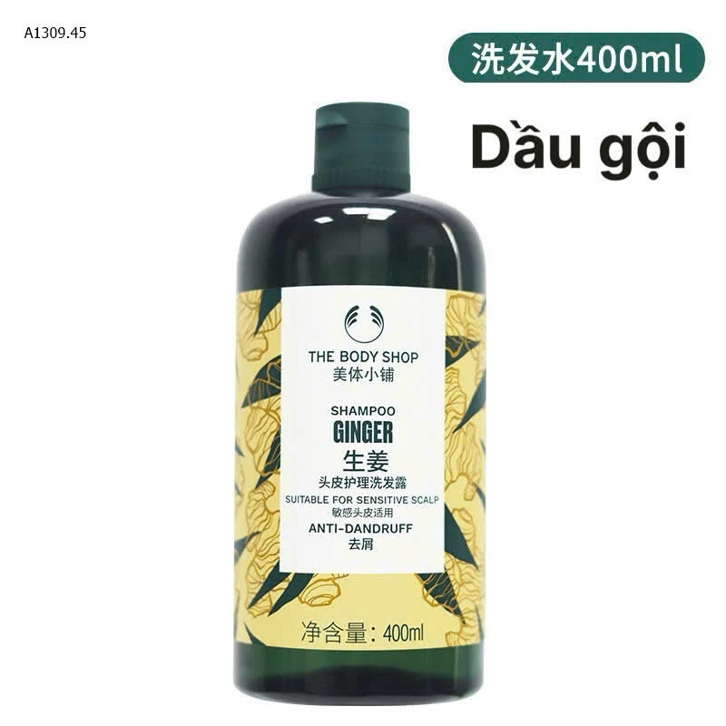 DẦU GỘI - DẦU XẢ GỪNG THE BODY SHOP -sỉ 95k