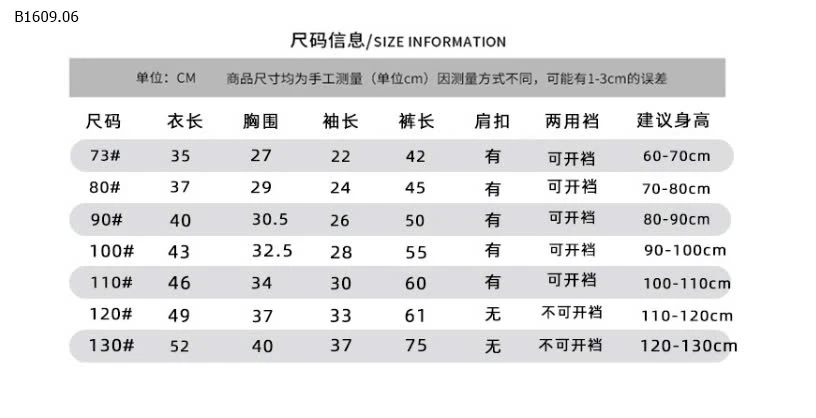 BỘ MẶC NHÀ CHO BÉ-sỉ 76k
