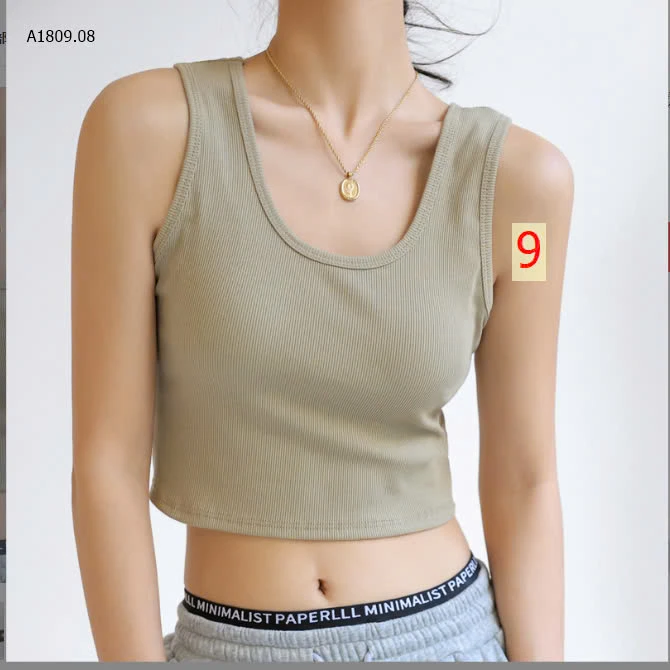 ÁO BA LỖ NỮ DÁNG CROPTOP - sỉ 43k