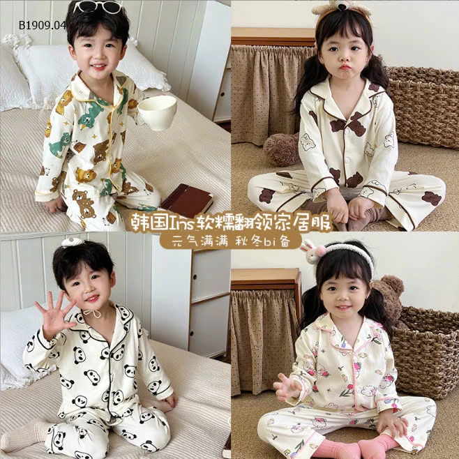 BỘ NGỦ PIJAMA CHO BÉ-sỉ 135k