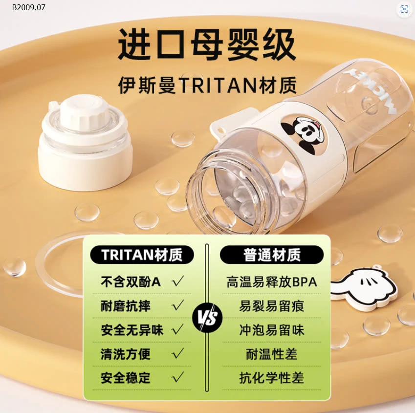 BÌNH NƯỚC TRITAN DISNEY 720ML -sỉ 108k